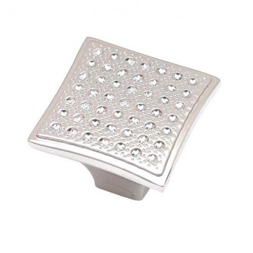 Ручка кнопка ZY-875-K (хром) /303309